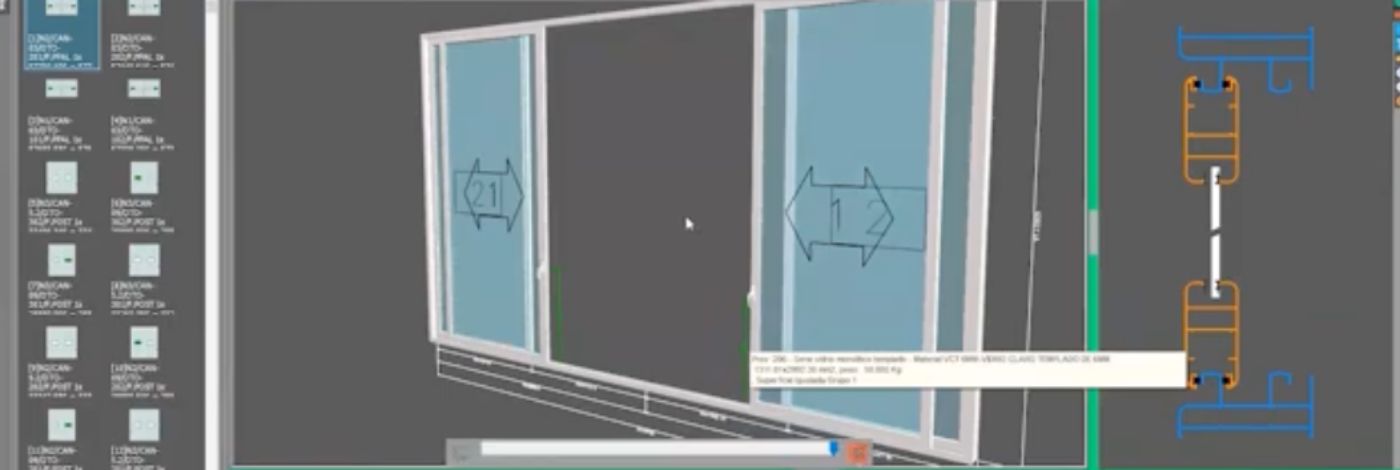 Software de fabricación y diseño en cancelería de aluminio premium